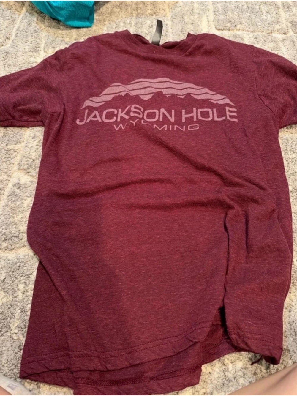 Jackson Hole Maroon Graphic Short-Sleeve Tee